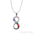 Pendule de guérison esprit Chakra pendentif bijoux en argent